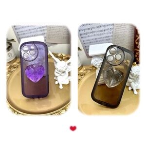 Clearance iphone14/14promax/14pro/14plus 3D heart  case, Christmas gift